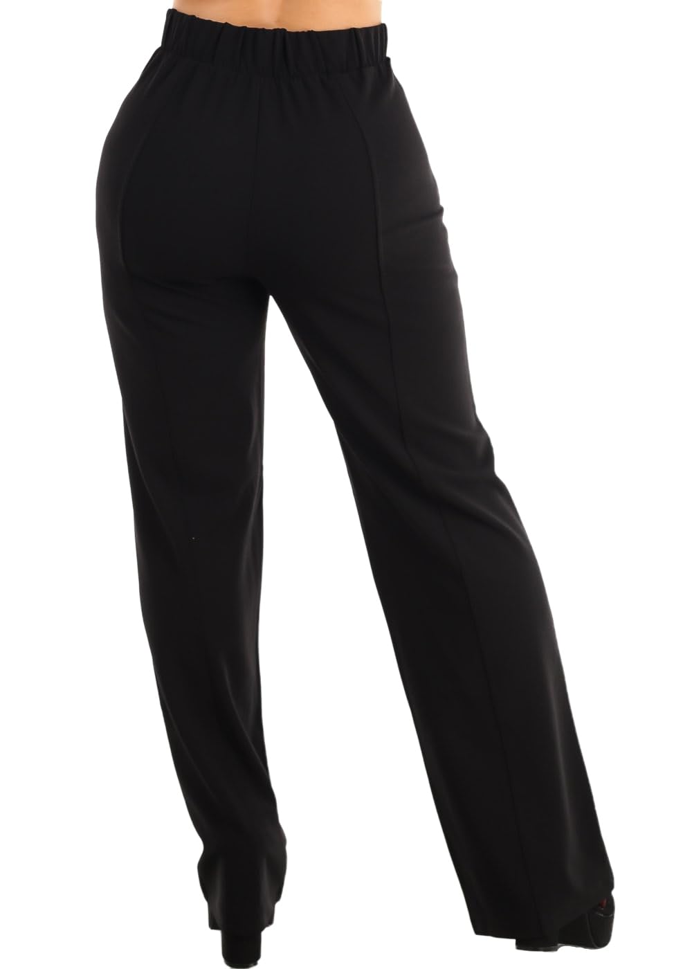 Moda Xpress Womens Juniors Super High Waist Checkered Black Skinny Pants 40087H