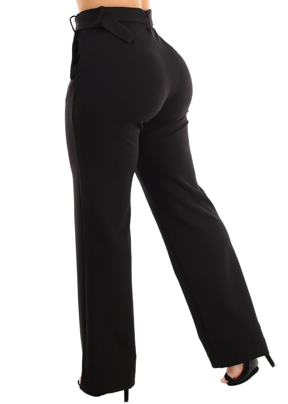 Moda Xpress Womens Juniors Super High Waist Checkered Black Skinny Pants 40087H