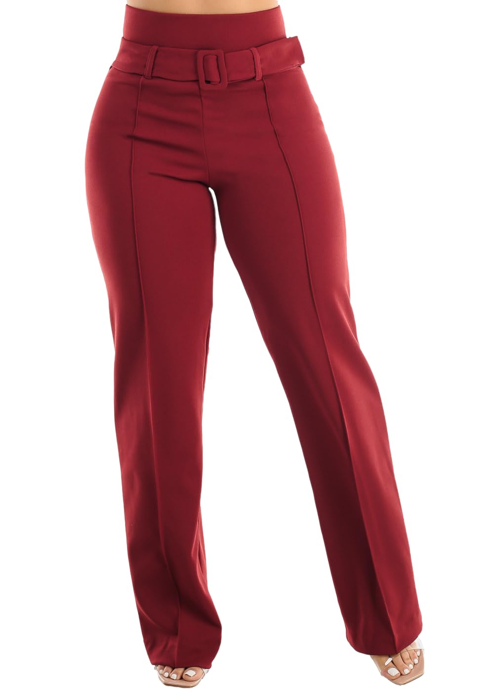 Moda Xpress Womens Juniors Super High Waist Checkered Black Skinny Pants 40087H