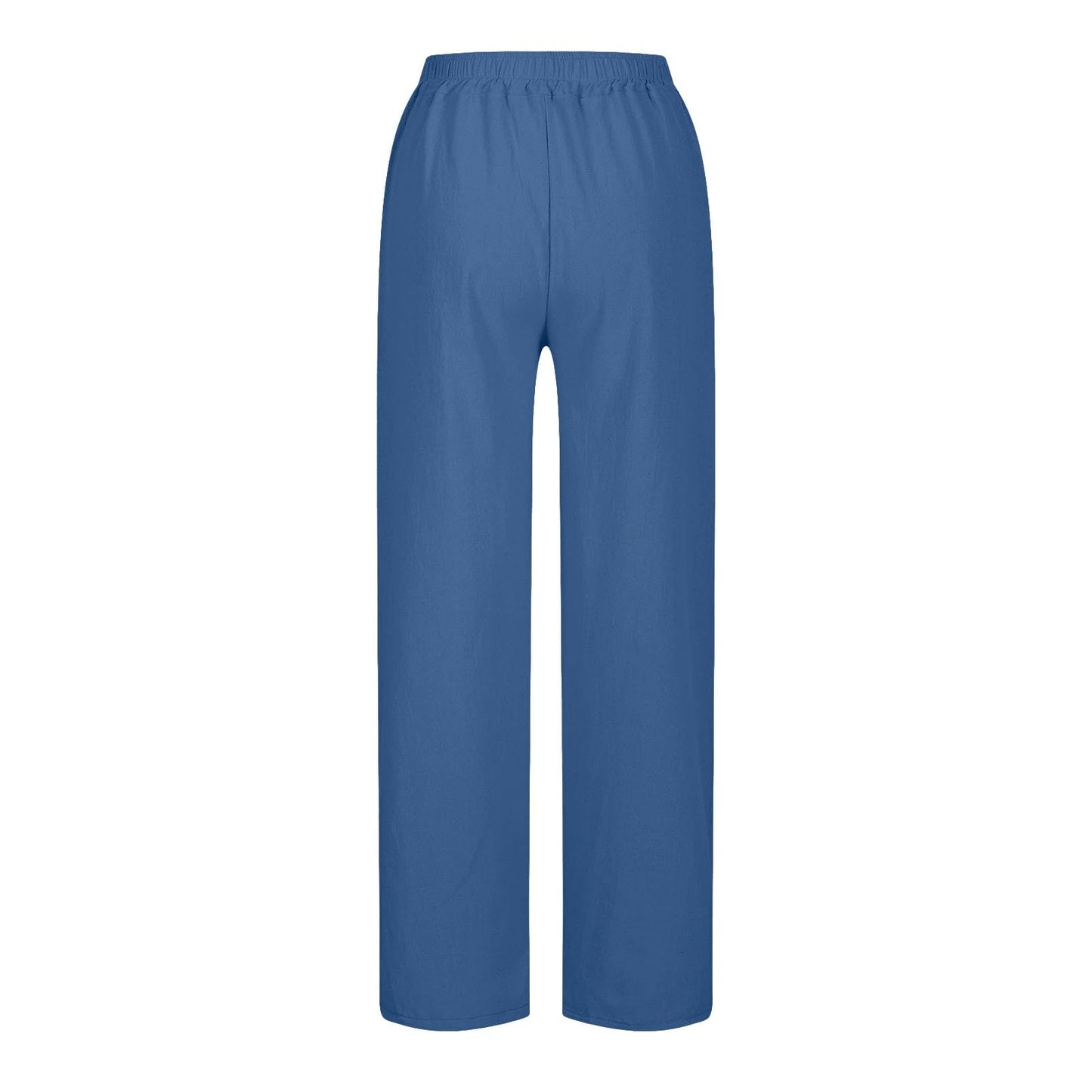 Womens Summer Pants Lightweight Casual Cotton Linen Pants for Women 2025 Summer Gauze Drawstring High Waisted Wide Leg Trousers Beach Vacation Clothes White XL