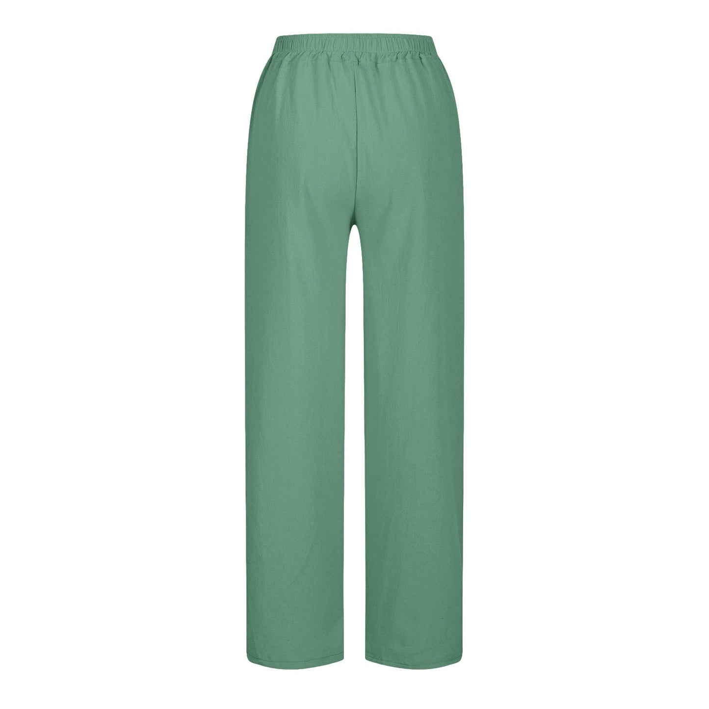 Womens Summer Pants Lightweight Casual Cotton Linen Pants for Women 2025 Summer Gauze Drawstring High Waisted Wide Leg Trousers Beach Vacation Clothes White XL