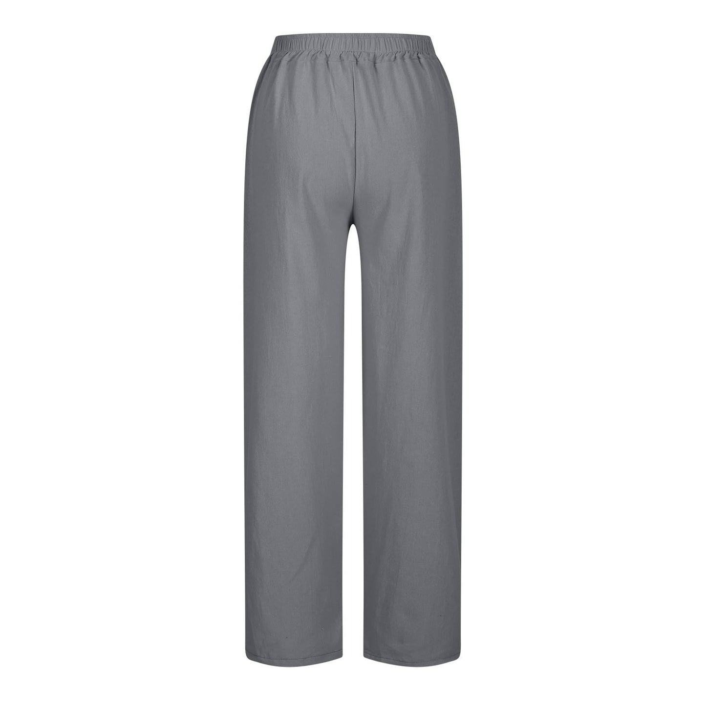 Womens Summer Pants Lightweight Casual Cotton Linen Pants for Women 2025 Summer Gauze Drawstring High Waisted Wide Leg Trousers Beach Vacation Clothes White XL