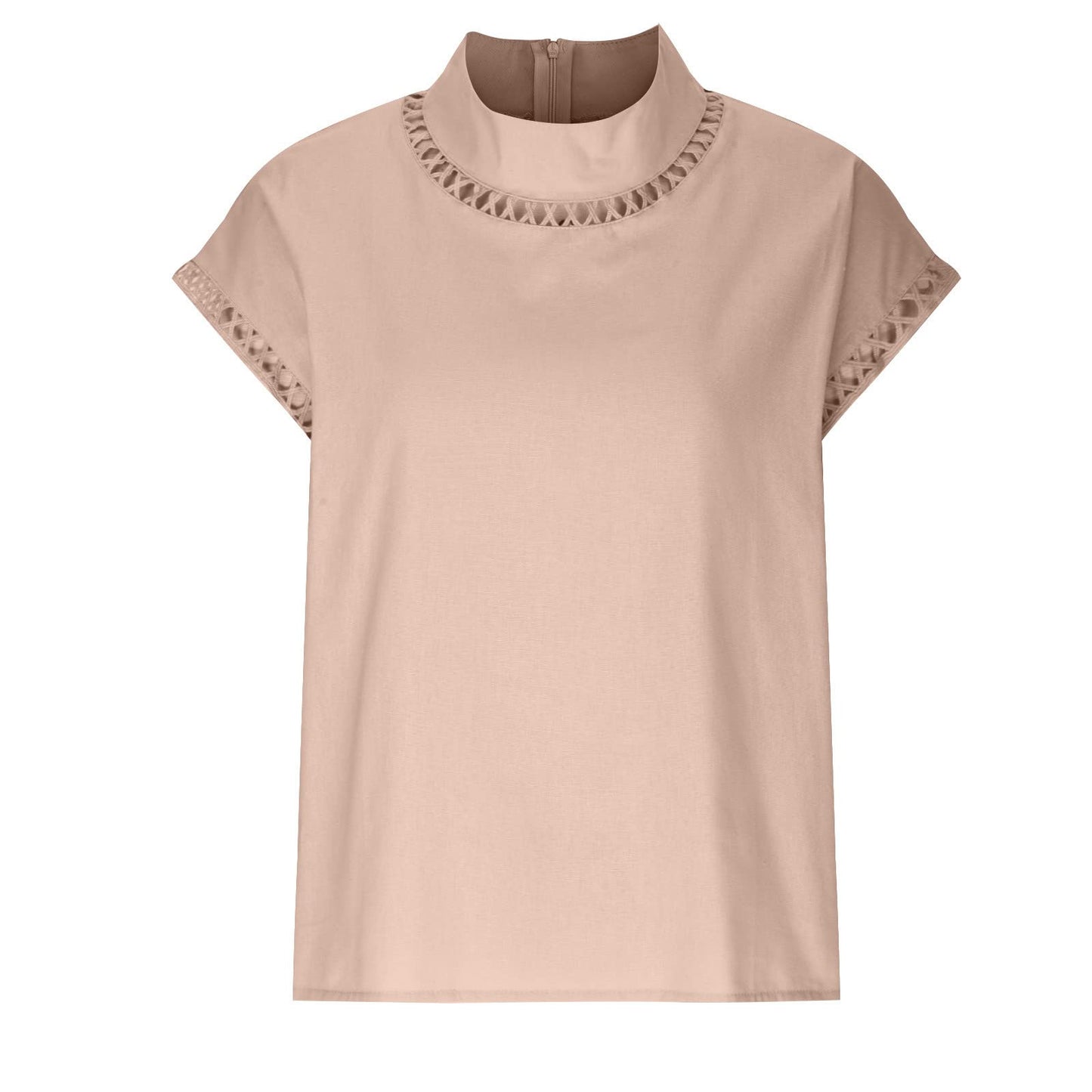 Summer Outfits for Women 2024 Cotton Linen Tops for Women 2024 Casual Cap Sleeve Summer Shirts Loose High Neck Tshirt Dressy Casual Blouses Womens Summer Blouses 2024 Gray M