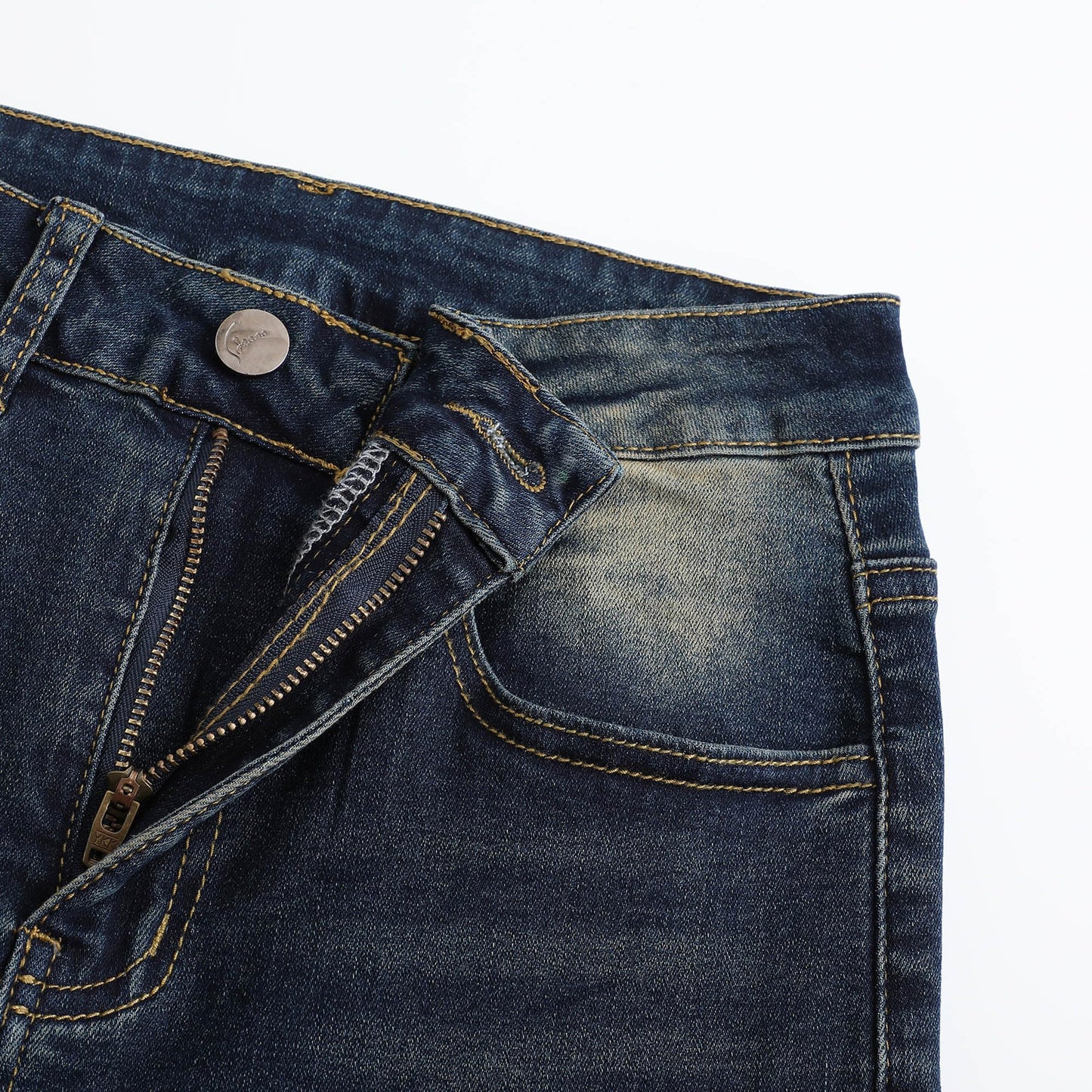 THUNDER STAR Womens High Waisted Wide Leg Jeans Stretchy Distressed Denim Pants Light Blue XXL