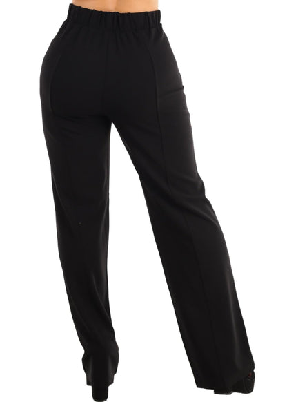 Moda Xpress Womens Juniors Super High Waist Checkered Black Skinny Pants 40087H