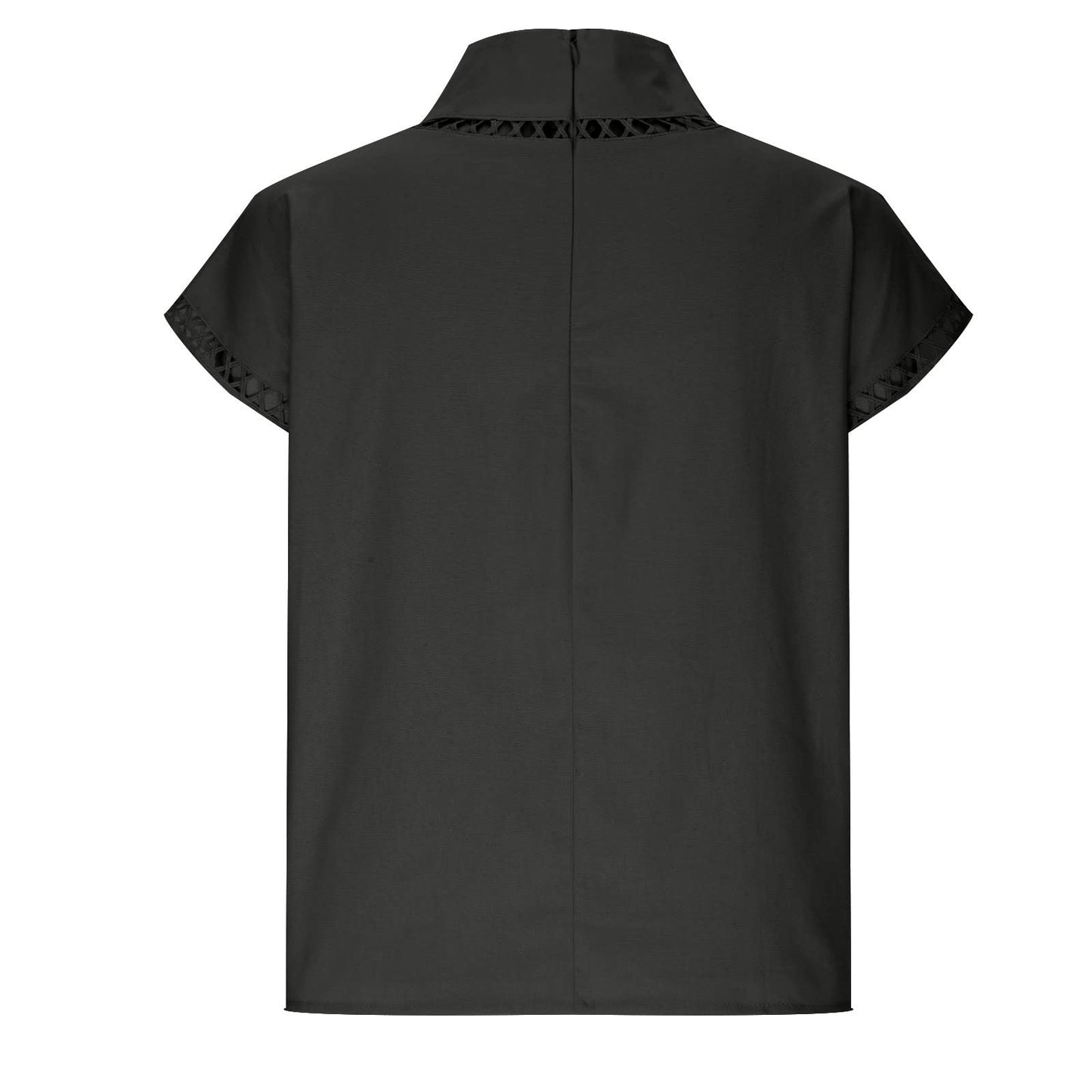 Summer Outfits for Women 2024 Cotton Linen Tops for Women 2024 Casual Cap Sleeve Summer Shirts Loose High Neck Tshirt Dressy Casual Blouses Womens Summer Blouses 2024 Gray M