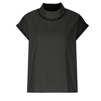 Summer Outfits for Women 2024 Cotton Linen Tops for Women 2024 Casual Cap Sleeve Summer Shirts Loose High Neck Tshirt Dressy Casual Blouses Womens Summer Blouses 2024 Gray M