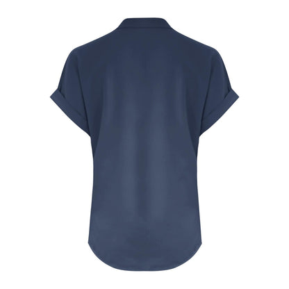Big Spring Deals Summer Tops for Women 2025 Trendy Short Sleeve Cotton Linen Shirt Casual Button v Neck Tunic Blouses Outfits White Travel Shirts for Women M