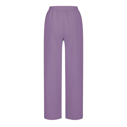 Womens Summer Pants Lightweight Casual Cotton Linen Pants for Women 2025 Summer Gauze Drawstring High Waisted Wide Leg Trousers Beach Vacation Clothes White XL