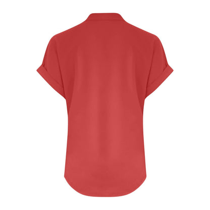 Big Spring Deals Summer Tops for Women 2025 Trendy Short Sleeve Cotton Linen Shirt Casual Button v Neck Tunic Blouses Outfits White Travel Shirts for Women M