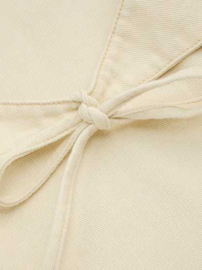 CIDER Baggy Jeans for Women Low Waisted Wide Straight Leg Bow Jeans Denim Pants Beige