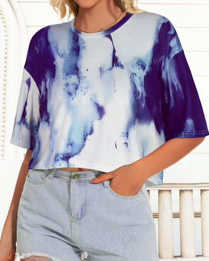 Summer Crop Tops for Womens Casual Half Sleeve Top Loose Fit Short Sleeve T Shirts Workout Oversized Tees(Black,M)